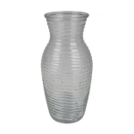 Glass Vase with Barrel Shape 9.5 x 19.4cm - Clear 